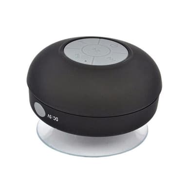 Vanntett Bluetooth-dushøyttaler med sugekopp