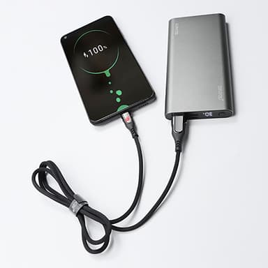 USB-C hurtigladekabel Sort