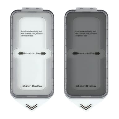 2 Pack HD-skjermfilm eksplosjonssikker støvtett anti-ripe for iPhone Gjennomsiktig  iPhone 14 Pro