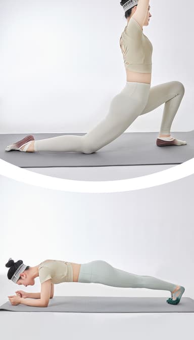 Sklisikker pilates yoga sokker Brun