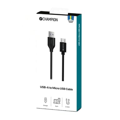 USB-A til Micro-USB-kabel 1m Svart