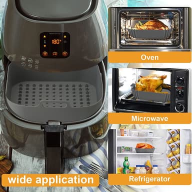 Silikonskål til Air Fryer Grå 20 cm