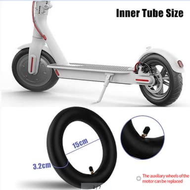 2-Pack 8,5 tommer E Scooter Dekk Erstatningsrør med 2 dekkjern for Xiaomi M365 Xiaomi M365