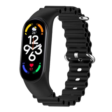 Klokkereim Mi Band 5/6/7 Sort