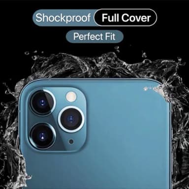 Objektivdeksel til iPhone 11-kamera i herdet glass, 2-pakning