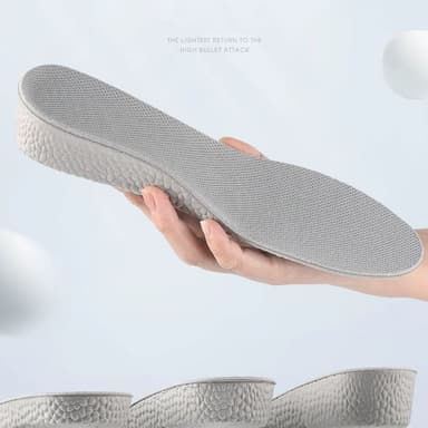 2,5 cm forhøyende innleggssåle usynlig unisex forhøyede puteputer XXL