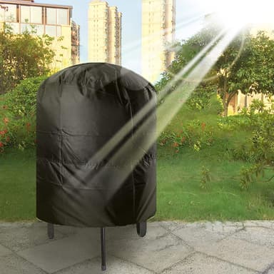 Rundt grilltrekk, 58 X 77 cm Sort