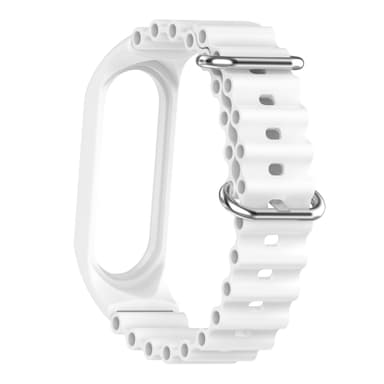 Klokkereim Mi Band 5/6/7 Hvit