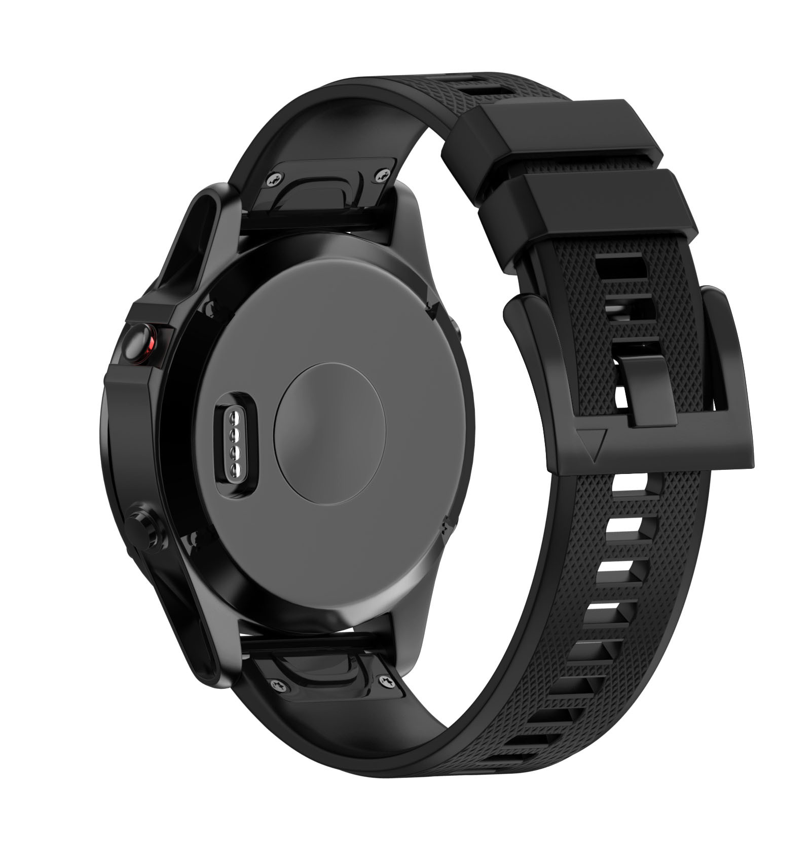 Armbånd til Garmin klokker 22 mm Silikon Svart
