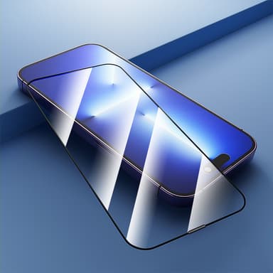 4K HD fullskjermsfilm med svart kantede vindu-ørestykke støvtett for iPhone Gjennomsiktig  iPhone 13