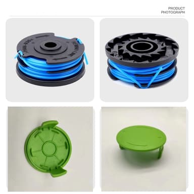 Trimmerspole for Greenworks G40LT/G40LTK2/G40LTK2x/2101507/2101507UA Flerfarget