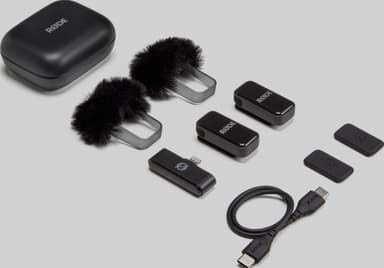 Røde Wireless Micro mikrofon og mottaker sett (Lightning, sort)