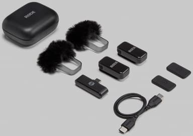 Røde Wireless Micro mikrofon og mottaker sett (USB-C, sort)