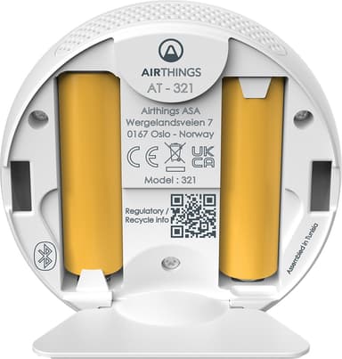 Airthings Wave Enhance innendørs luftkvalitetsmonitor 3302775 (hvit)