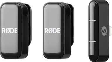Røde Wireless Micro mikrofon og mottaker sett (Lightning, sort)