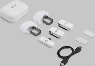 Røde Wireless Micro mikrofon og mottaker sett (USB-C, hvit)