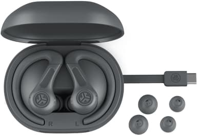 JLab JBuds Sport ANC 4 helt trådløse in-ear hodetelefoner (grafitt)