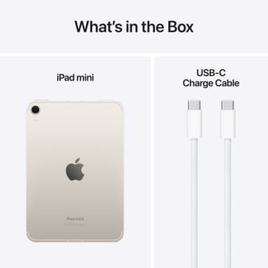 iPad mini A17 Pro Wi-Fi + Cellular 512GB (stjerneskinn)