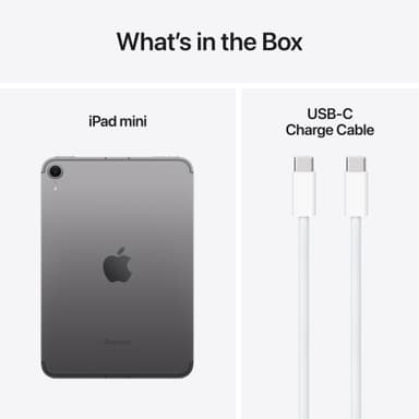 iPad mini A17 Pro Wi-Fi + Cellular 512GB (stellargrå)