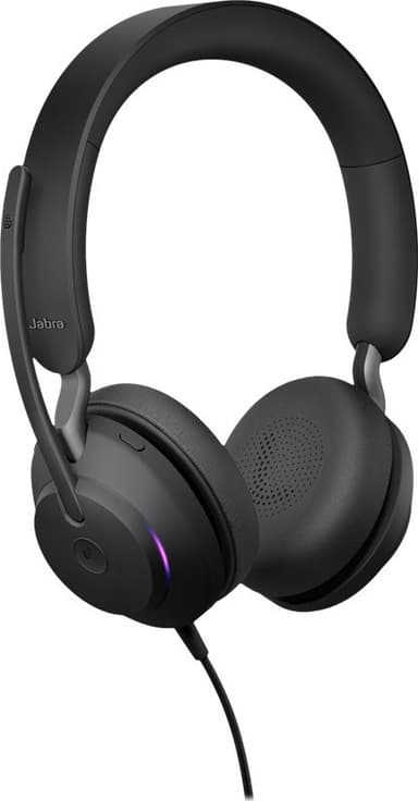 Jabra Evolve2 40 SE USB-C MS stereoheadset (sort)