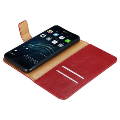 Huawei P9 PLUS lommebokdeksel etui (rød)