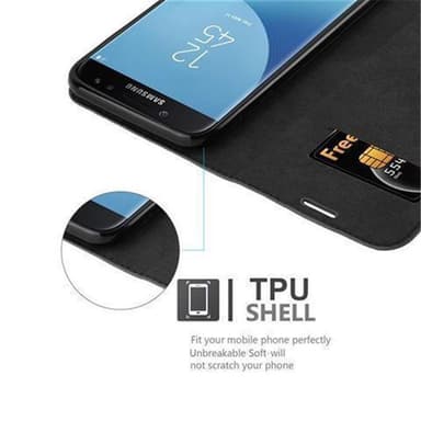 Samsung Galaxy J5 2017 lommebokdeksel case (svart)