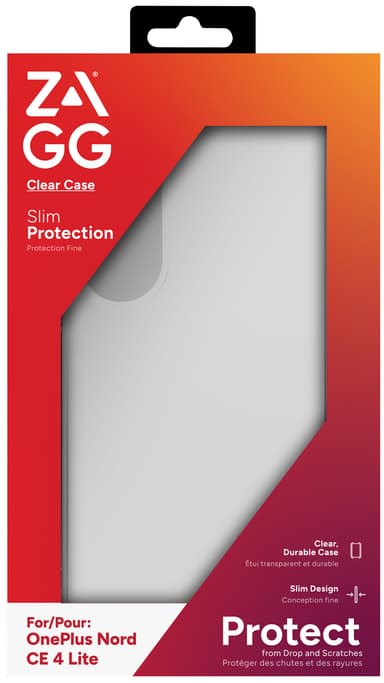 Zagg OnePlus Nord CE 4 Lite gjennomsiktig deksel