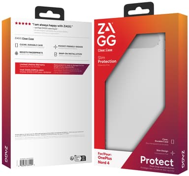 Zagg OnePlus Nord 4 gjennomsiktig deksel