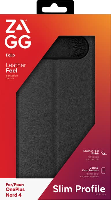 Zagg OnePlus Nord 4 lommebokdeksel (sort)