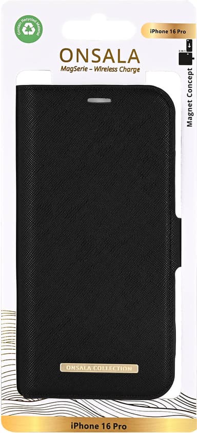 Onsala iPhone 16 Pro MagSeries wallet cover (black)