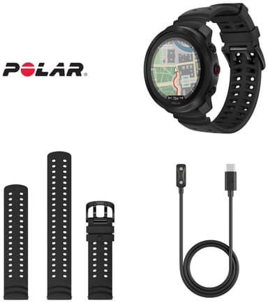 Polar Vantage M3 Smart Multisport klokke S-L (sort)