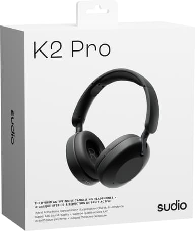 Sudio K2 Pro trådløse around-ear hodetelefoner (sort)