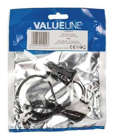 Billader 2.1 A Micro USB Sort