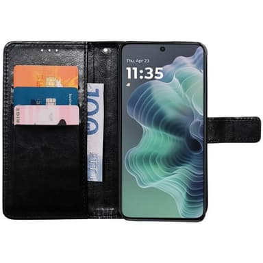 Lommebokdeksel 3-kort Motorola G35 - Svart