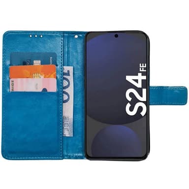 Lommebokdeksel 3-kort Samsung Galaxy S24 FE - Lyseblå