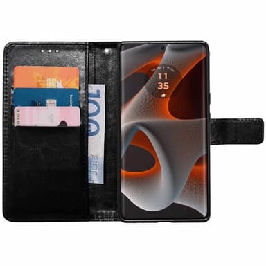 Lommebokdeksel 3-kort Motorola Edge 50 Neo - Sort