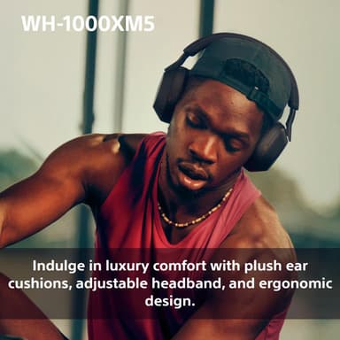 Sony WH-1000XM5 trådløse around-ear hodetelefoner (sort)
