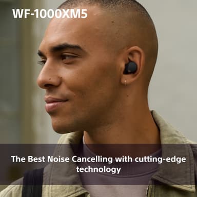 Sony WF-1000XM5 helt trådløse in-ear hodetelefoner (sort)