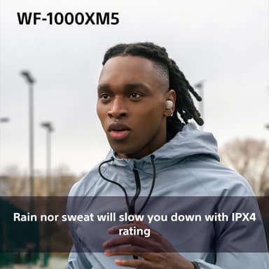 Sony WF-1000XM5 helt trådløse in-ear hodetelefoner (sort)