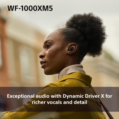 Sony WF-1000XM5 helt trådløse in-ear hodetelefoner (sort)