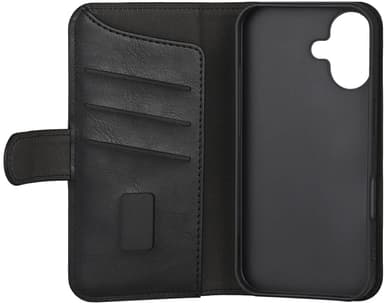 Gear iPhone 16 Plus lommebokdeksel (sort)
