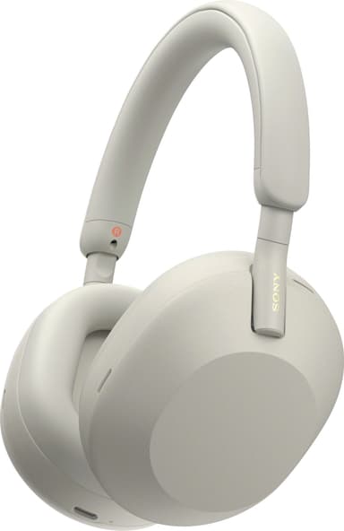 Sony WH-1000XM5 trådløse around-ear hodetelefoner (hvit)