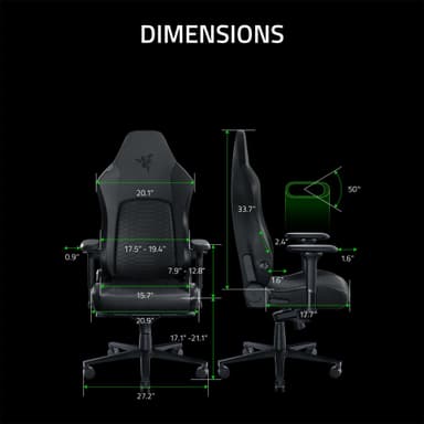 Razer Iskur V2 gamingstol (sort)