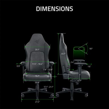 Razer Iskur V2 gamingstol (sort)