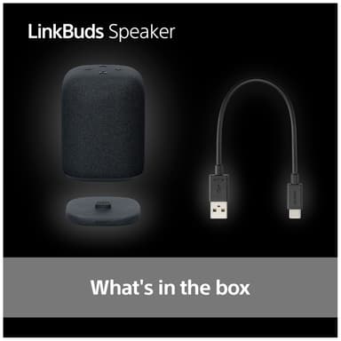 Sony LinkBuds trådløs bærbar høyttaler (sort)