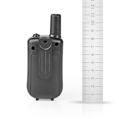 Nedis Walkie-Talkie Set | 2 håndsett | Opp til 5 km | Frekvens kanal: 8 | PTT / VOX | Opp til 2.5 timer | Sort