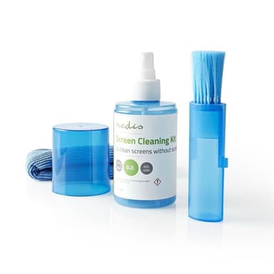 Nedis Screen Cleaner | Sprøyte | 200 ml | Bærbar Datamaskin / Smarttelefon / Tablett / TV Skjerm | Visker inkludert