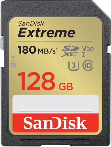 SanDisk Extreme® 128GB SDXC™ UHS-I-kort