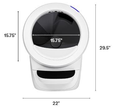 Whisker Litter-Robot 4 Automatic Cat Litter Box - Hvit