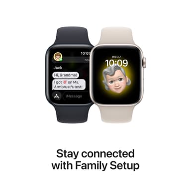 Apple Watch SE 2nd Gen 40 mm GPS (Stjerneskinn Alu/Stjerneskinn sportsreim)